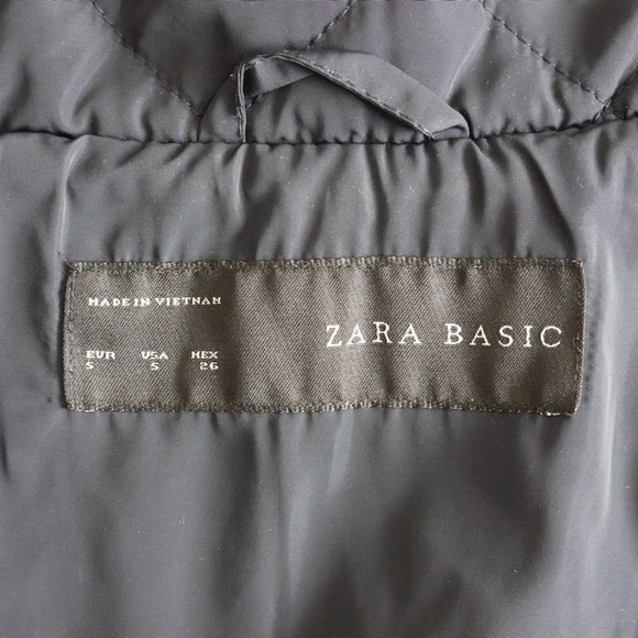 Zara Woman Dark Blue Quilted Outdoors Mounting Vest/Sleeveless Jacket Size S - Picture 8 of 9